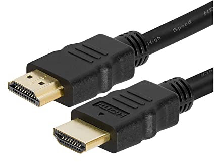Visiodirect Cable HDMI pour TV HD/Blu Ray/Xbox/PlayStation 2.0 4k 5m Noir