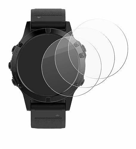 BROTECT Schutzglas für Garmin Fenix 5 (47 mm) | 6 Stück Transparenter Displayschutz Made in Germany Schutzfolie Panzer Folie Glas 9H Anti-Fingerprint Einfache Montage Clear