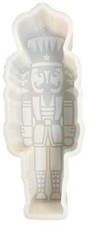 Nutcracker Christmas Holiday Freshie Mold for Unscented Aroma Beads Toy Soldier Car Candle Silicone Mold | Heat Resistant 450 F 6x2x1” inch