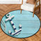 TropicalLife Ankerbereich Runder Teppich f¨¹r Wohnzimmer 92 cm Anker Blau Vintage Holz Teppiche Schlafzimmer Teppiche Rutschfest Waschbar Teppich Fu?matten Kinderzimmer