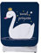Odot Funda Lavadora Exterior Impermeable, Universal Cubierta para Lavadora y Secadora Carga Frontal, Funda de Protección Solar Antipolvo con Cremallera (Cisne Blanco,S-Capacidad 5-7kg)