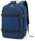 Della Gao Mochila Portátil para Hombre 17.3 Pulgadas de Trabajo para Resistente al Agua Mochila para Computadora Viajes Hombres y Mujeres - Azul