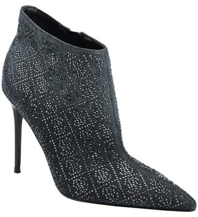 GUESS Stivaletti eleganti da donna Fazzie con strass, colore nero, taglia 42, M (B, M), nero, 11