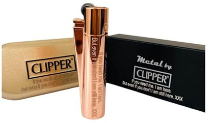 Clipper Lighter Customised Deep Laser Engraved Personalised Metal - A Unique and Stylish Gift for Birthdays, Anniversaries, Weddings and Valentines (Rose Gold)