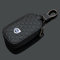 OscitY Auto Leder Schlüsselgehäuse, Für Volvo C40 XC40 XC60 XC90 S60 S90 Schlüsseltasche Hülle Cover wasserdicht staubdicht Anti-Scratch Schutzhülle Zubehör,A/Black