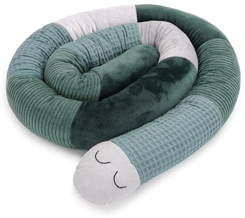 Liebes von priebes Wickeltischumrandung OTTO | Baumwoll-Umrandung für Wickeltisch & Kommode 140 cm | zum Spielen & Kuscheln | waschbar bei 30°C | Schutz & Komfort für Ihr Baby