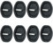 8Pcs Car Door Protector 3x4in Shock Absorption Car Door Protective Cover Silicone Noise Reduction Flexible No-drilling Black Soft Door Lock Protective Cover Car Accessories, Car Handle Protector