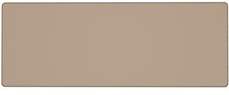YYHWHJDE Grande Gaming mouse pad Oversize Gomma 31.5 X 11.8 Pollici Adatto per desktop, laptop, PC Tinta unita marrone chiaro Immagine