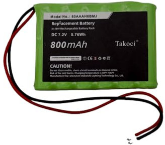 TAKOCI Replacement Battery Compatible with Yale Easy AI, Easy EF, Easy Fit, HSA6400 Premium Alarm Control, HSA6410 Panels,fits Part No 60AAAH6BMJ, 802306063H, 7.2V 800mAh / 5.76Wh