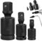 Ultimate Swivel Impact Socket Set – Drehbarer Schlagschraubereinsatz-Satz, Universal-Steckschlüssel-Werkzeugsatz, 1/4, 3/8, 1/2, 3/4, 1 Schlagschrauber Nüsse Set (1/4''+3/8''+1/2'')