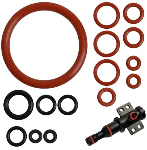 Dichtung O-Ringe für Philips Saeco,15 Stück O-Ring Dichtungphilips,Kaffeevollautomat Ersatzteile für Supportventil Dampfventil Brühgruppe Auslaufventil kompatibel mit Philips Saeco Spidem Gaggia usw