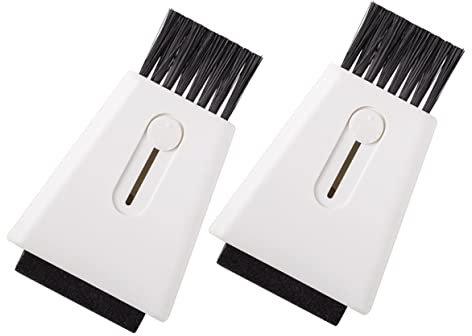 MERRYHAPY 2 Pièces Brosse De Nettoyage à Double Extrémité Outil De Nettoyage De Clavier Nettoyeur D'écran D'ordinateur Nettoyeur De Clavier Brosse D'imprimante D'ordinateur Blanche Fibres
