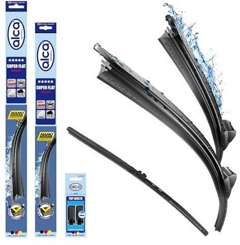 alca® Scheibenwischer mit Heckwischer passend für MERCEDES-BENZ VITO/eVITO/VITO Tourer, Kasten (09.2014-10.2025) SUPER FLAT Flachbalkenwischer