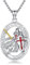 YEESIA Tempelritter-Halskette, 925er-Sterlingsilber, Tempelritter-Anhänger, Halskette, Glaube, Kreuz, Schild, Anhänger, Halskette, Retro-religiöser Schmuck, Geschenke für Damen und Herren