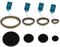 G GRIMALDI Set Spartifiamma Piani Cottura Cucine compatibile per Ariston 4 Anelli + 4 Piattini Smaltati, Nero