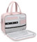 GOLF QUALITY Kulturbeutel Damen Kulturtasche Make up Tasche Organizer mit Griff,Kosmetiktasche Groß Waschbeutel Rasierbeutel für Kulturzubehör,Cosmetic Bag,Rosa