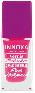 Vernis Fluorescent Pink Hollywood 8ml – Ongles Sensibles | Rose Fluo Brillant Longue Tenue – Collection Flashcolors Innoxa Paris 1920