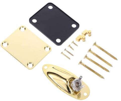 BESPORTBLE 1Ensemble Plaque Jack Professionnelle pour Guitare Électrique de Résistante à Usure Améliore Efficacité de Sortie et Réduit Bruit Installation Facile