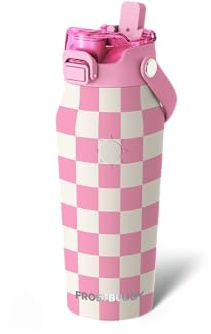Frost Buddy 16oz Insulated Water Bottle with Straw & Chug Lid | Leak-Proof Stainless Steel | 24-Hours Cold | Sweat-Proof, Cup Holder Friendly | Ideal for Gym, Travel, Sports & Everyday Hydration