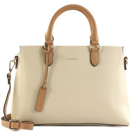Picard Handtasche Schultertasche Riviera Cityshopper White Lily creme
