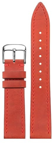 London Craftwork Lederarmband, kompatibel mit den Serien NOMOS Club, Orion, Tangente, Zürich und Ludwig in 18 mm, 19 mm, 20 mm, 21 mm, 22 mm, 24 mm