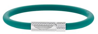 Aston Martin Herren Armband Silikon Edelstahl AML THRILL