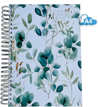 edition cumulus 2027 Der GROSSE Dicke – DIN A4 Kalender - MADE IN GERMANY - großzügiger Platz für deine täglichen Termine - perfekt für Büro und Zuhause - EUCALYPTUS