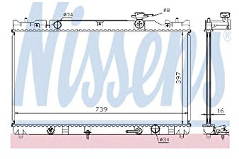 NISSENS Kühler, Motorkühlung 646351 | Kompatibel mit: TOYOTA CAMRY Stufenheck