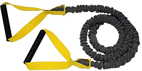 Sport-Tec Premium Tubing Fitness Tube Expander Gymnastikband 165 cm, Leicht, Gelb