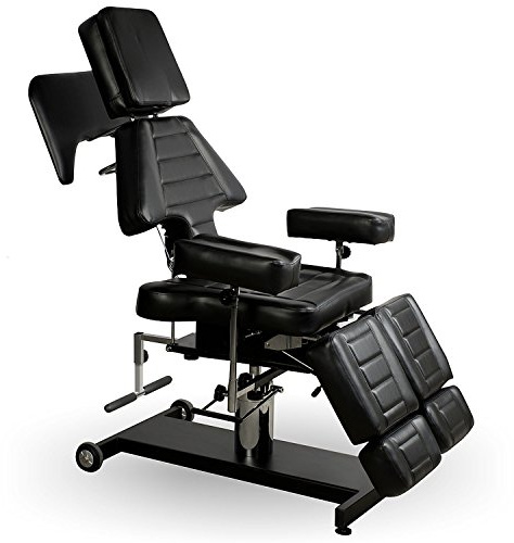 Fauteuil tatouage esthétique pédicure chaise cosmétique table de massage thérapies beauté spa tattoo noir 150236