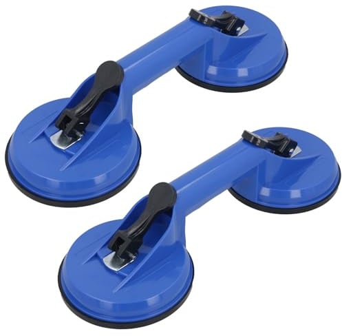 2pk Double Suction Pads Lifter Pad Glass Window Mirror Metal Puller Dent TE286