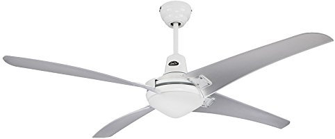 CasaFan Ventilateur de plafond Mirage blanc 142 cm ailes Transparent avec lumière Télécommande