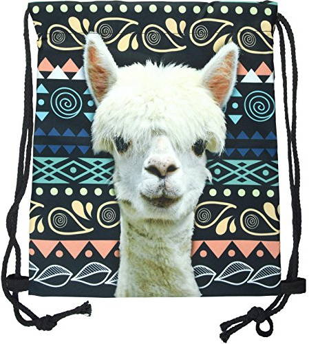 cosey - Turnbeutel mit Allover-Print - Lama Design