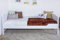Einzelbett/Gästebett Easy Premium Line K1/s Voll, 90 x 200 cm Buche Vollholz massiv weiß lackiert