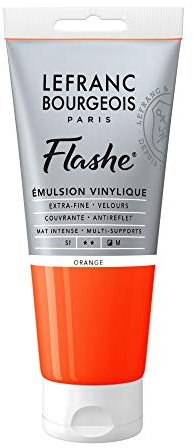 Lefranc Bourgeois Flashe Colori acrilici, Arancio, 80ML