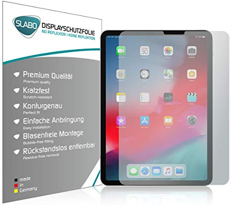 Slabo 2 x Displayschutzfolie kompatibel mit iPad Air 10,9 (4. Gen. | 2020) | iPad Pro 11 (1. - 3. Gen. | 2018-2021) Displayschutz Schutzfolie Folie No Reflexion | Keine Reflektion MATT