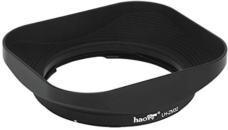 Haoge LH-ZM32 Bayonet Metal Rectangular Square Lens Hood for Carl Zeiss Distagon T 1.4/35 35mm f1.4 ZM Lens Black