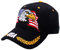 USA-Flagge Adler Mütze American Baseball Cap bestickt, Schwarz, Einheitsgröße