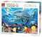King 55845 Familie Delphin Puzzle 1000 Teile, Mehrfarbig, 68x49 cm