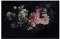 Bilderwelten Blumen Fototapete Vintage inkl. Kleister 384x255cm - Vliestapete Made in Germany - große Blumen Tapete Schlafzimmer - Rosen Blumentapete 3D - Tapete Blumen Wohnzimmer Flur T_3226