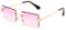 Long Keeper Sonnenbrille Damen Vintage 90s Retro Rechteckig Sonnenbrille Randlos Für Damen Herren Mit Uv Schutz (Farbverlauf lila)