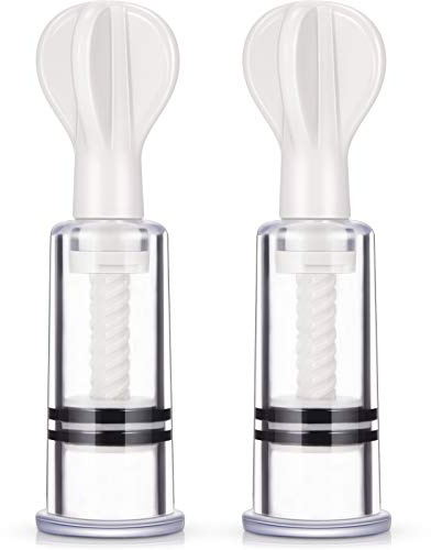 2 Stück Brustwarzensauger Nippel Cups Nipple Pullers Nipple Abzieher Nippel Sauger Stillpflege Nippel Pullers oder Mama Nippel Suckers für flache scheuere und umgedrehte Brustwarzen Frauen (3 x 2 cm)