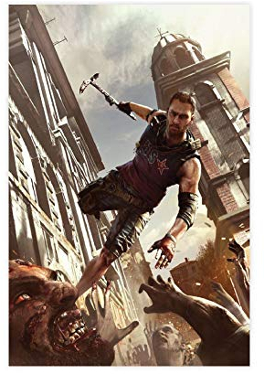 Leinwand-Poster, Motiv: Game Dying Light, 30 x 45 cm, ohne Rahmen