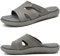 KuaiLu Ciabatte Donna Ortopediche Moda Leggere Comode Supporto Arco Plantare Doccia Sandali Estive Spiaggia Piscina Aperte Mare Pantofole Antiscivolo Gomma Suole Scarpe Grigio 38