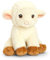 Keel Toys KEELECO SE6705 Plüschtier, 100% recycelt, ökologisches Spielzeug für Kinder, Schaf, 19 cm