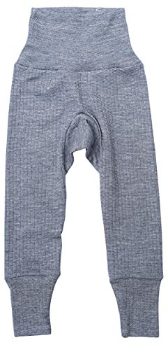 Cosilana, Baby Hose mit Nabelbund, 45% KBA Baumwolle, 35% kbT Wolle, 20% Seide (Marine Melange, 74-80)