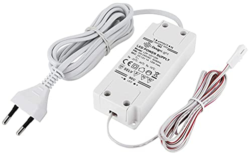 12V Mini-Amp, LED Trafo Netzteil 12W, Euro-Stecker, Mini-Amp Buchse