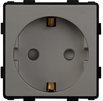 BSEED Wandsteckdose EU Steckdose 16Amp Steckdose Function Key Grau 86mm
