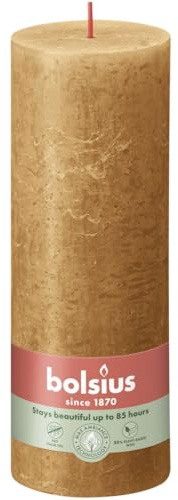 Bolsius Rustikale Blockkerze 190/68 Braun