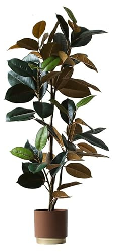 Kunstbaum Künstliche Grünpflanze Künstlicher Baum Nordischer Stil Simulationspflanze Eingemachter Gummibaum Typ Bonsai Innendekoration Gefälschter Baum Kunstpflanze (Color : B)